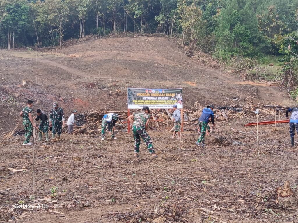 Lubang Tanam Alpukat di Desa Langi Dikerjakan Sebagai Tahap Awal TMMD