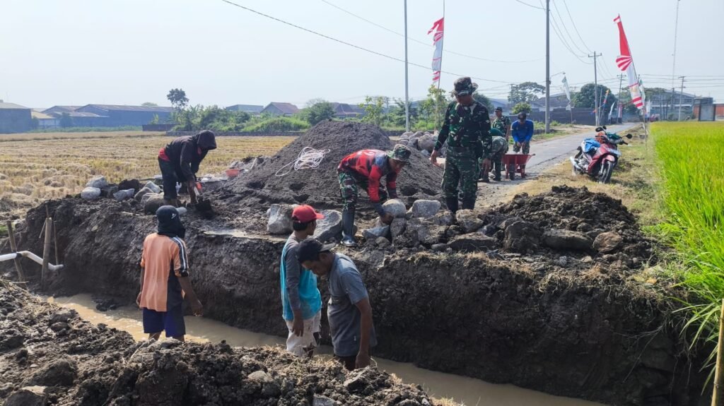 Gorong-gorong dari TMMD Jadi Solusi Banjir Ringan di Parangjoro