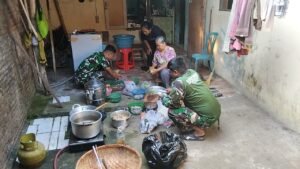 Dapur Warga dan Pembangunan Infrastruktur Jadi Bagian Aktivitas TMMD di Parangjoro