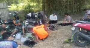 Objek Kegiatan Pohon Bambu Jadi Tempat Istirahat Satgas TMMD di Parangjoro