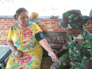 Capaian Program Kesehatan Satgas TMMD di Desa Parangjoro