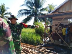 Satgas TMMD Pantau Pekerjaan Program di Desa Tamban Bangun Kecamatan Tamban