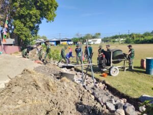 Desa Parangjoro Jadi Lokasi Pembangunan Talud oleh Satgas TMMD Reguler ke-129