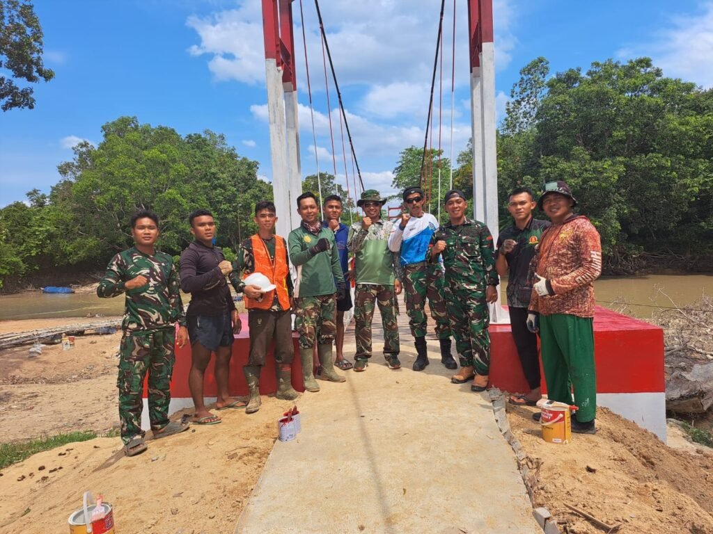 Ketapang Hadirkan Jembatan Gantung Garuda di Desa Kemuning Biutak sebagai Bagian Pembangunan