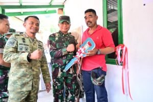 Kunjungan Lapangan Dandim 1407/Bone dan Danrem 141/Toddopuli ke Sasaran TMMD ke-129