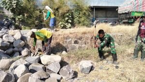 Pembangunan Talud di Parangjoro: Sinergi Warga dan Satgas TMMD Ke-129