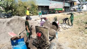 Perkuat Pertanian Desa, Talud Parangjoro Dibangun Bersama Satgas TMMD