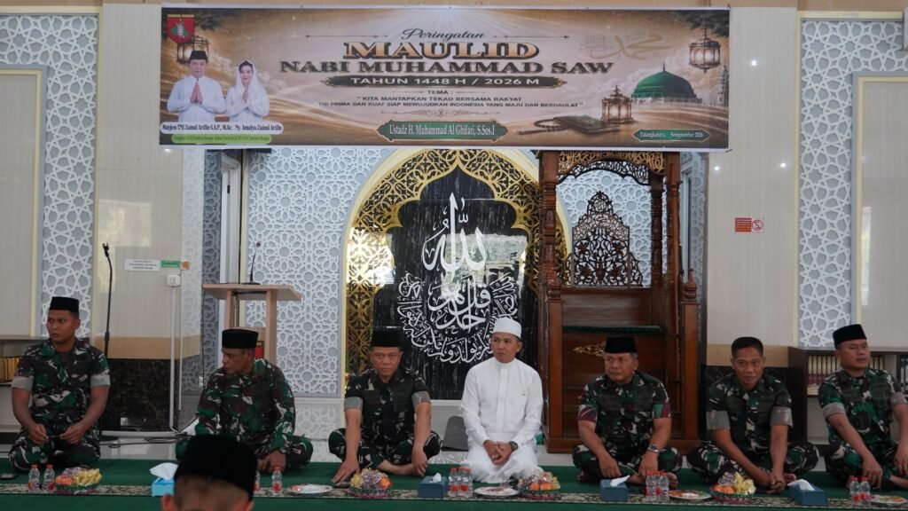 Maulid Nabi di Kodam XXII/TB: Sambutan Pangdam Soroti Disiplin, Loyalitas, dan Integritas
